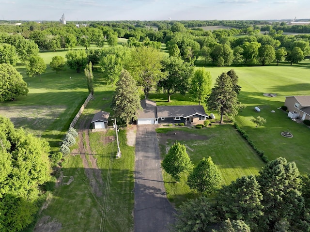 1539 111th St, Slayton Twp, MN 56172 - bird's eye view of a tree filled landscape and a golf club