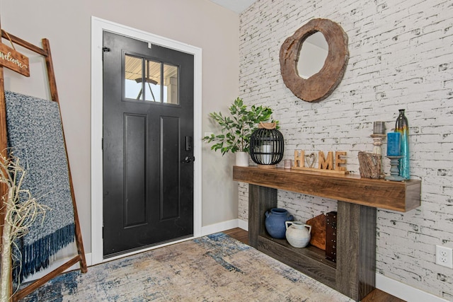968 150th Ave, New Richmond, WI 54017 - entrance foyer with wood finished floors and baseboards