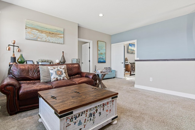 968 150th Ave, New Richmond, WI 54017 - living area with light colored carpet, recessed lighting, and baseboards