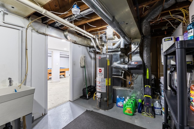5548 34th Ave S, Minneapolis, MN 55417 - unfinished basement featuring water heater