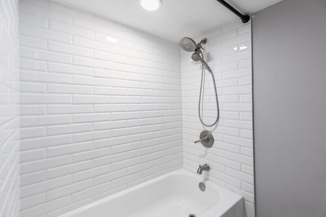 5548 34th Ave S, Minneapolis, MN 55417 - full bath with shower / bath combination and a textured ceiling