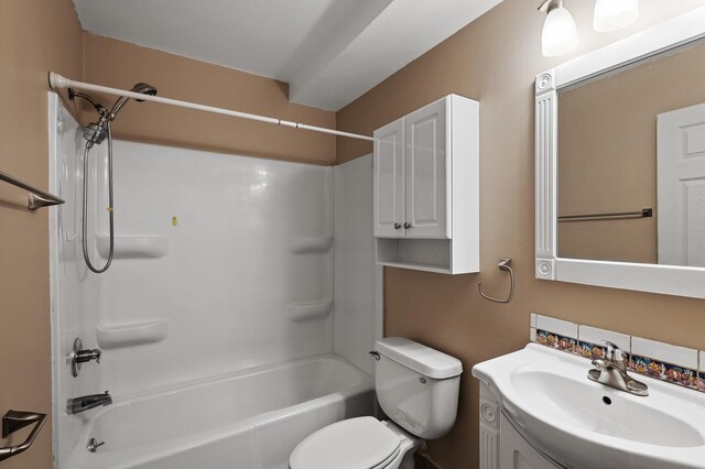 10276 Hanson Blvd NW, Coon Rapids, MN 55433 - full bathroom featuring bathing tub / shower combination, toilet, and vanity