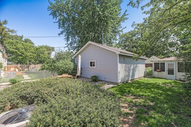 3259 Zarthan Ave S, Saint Louis Park, MN 55416 - view of property exterior featuring an outdoor structure and central air condition unit