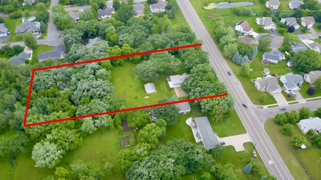 1300 10th St NE, Sauk Rapids Twp, MN 56379 - aerial view of residential area featuring property boundaries highlighted