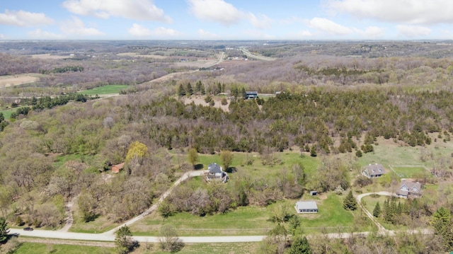6715 Eldorado Way, Leon Twp, MN 55009 - aerial view of property and surrounding area with a forest