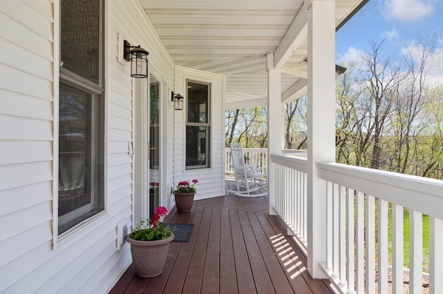 6715 Eldorado Way, Leon Twp, MN 55009 - wooden deck featuring a porch
