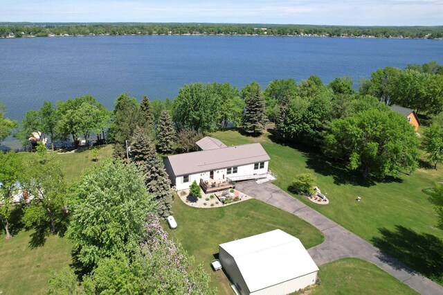 33397 Pickerel View Dr, Richville, MN 56576 - view from above of property featuring a large body of water