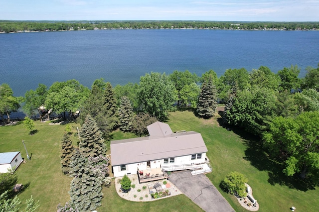 33397 Pickerel View Dr, Richville, MN 56576 - view from above of property with a nearby body of water