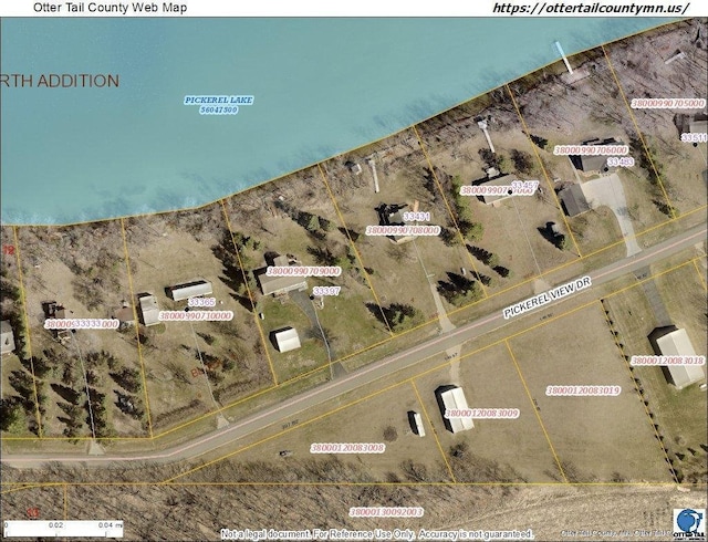 33397 Pickerel View Dr, Richville, MN 56576 - aerial view of property's location
