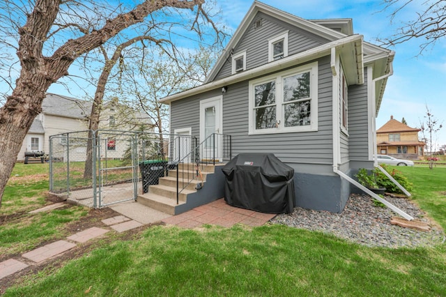 110 7th St SE, Little Falls, MN 56345 - back of property featuring a gate