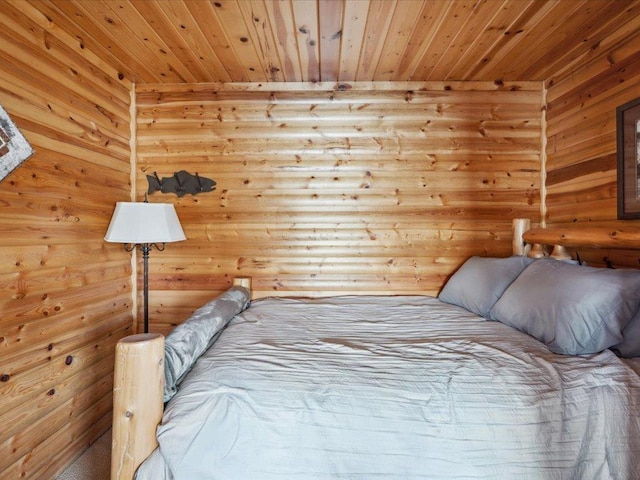 15464 Birch Narrows Rd, Crosslake, MN 56472 - bedroom with wooden ceiling