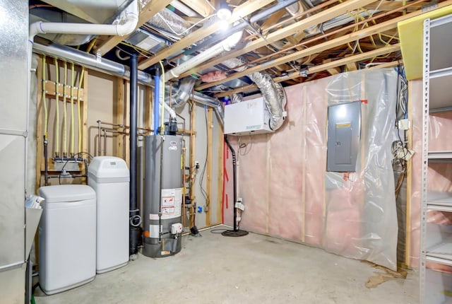 809 3rd Ave SE, Cold Spring, MN 56320 - utility room featuring gas water heater and electric panel