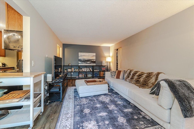 4524 Cedar Lake Rd S Unit 3, Saint Louis Park, MN 55416 - living room with wood finished floors and a textured ceiling