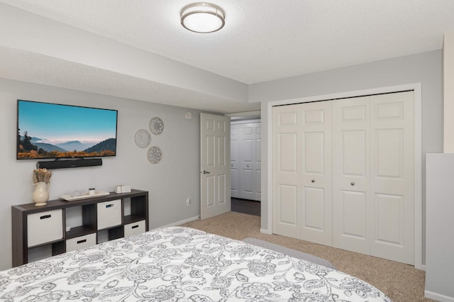 4323 Victor Path Unit 1, Hugo, MN 55038 - carpeted bedroom with a textured ceiling and a closet