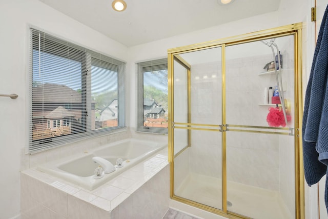 12625 Tiffany Ct, Burnsville, MN 55337 - full bath with a shower stall and a bath