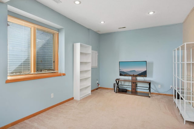 12625 Tiffany Ct, Burnsville, MN 55337 - sitting room with carpet, recessed lighting, and baseboards