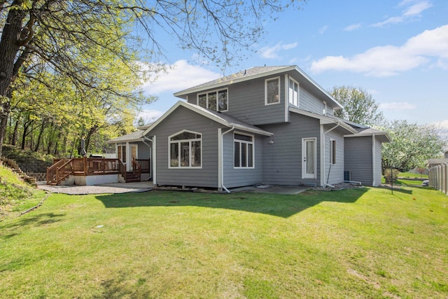 12625 Tiffany Ct, Burnsville, MN 55337 - back of house featuring a wooden deck