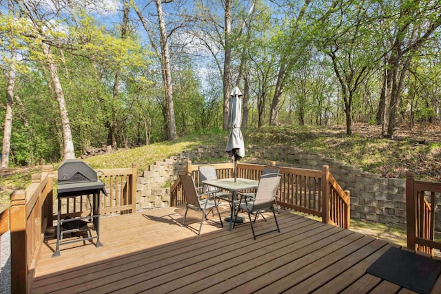 12625 Tiffany Ct, Burnsville, MN 55337 - wooden terrace featuring outdoor dining space