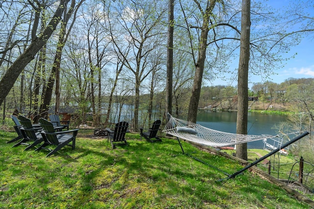 1651 Niles Ln N, Centuria, WI 54824 - view of yard featuring a water view