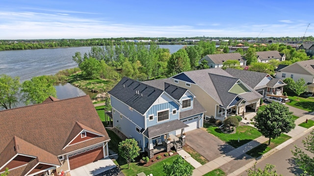 bird's eye view of a large body of water