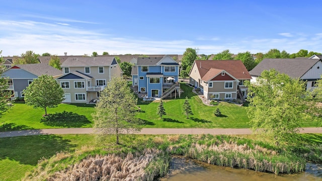 aerial perspective of suburban area