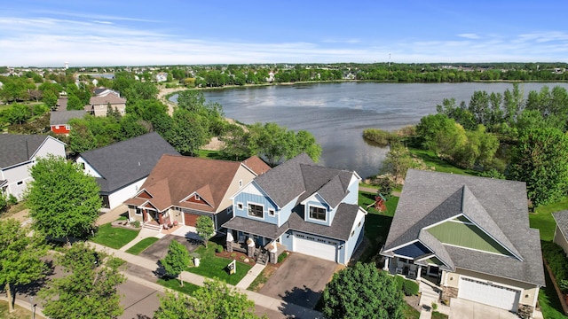 6644 Lamplight Dr, Albertville, MN 55301 - aerial view of residential area with a nearby body of water