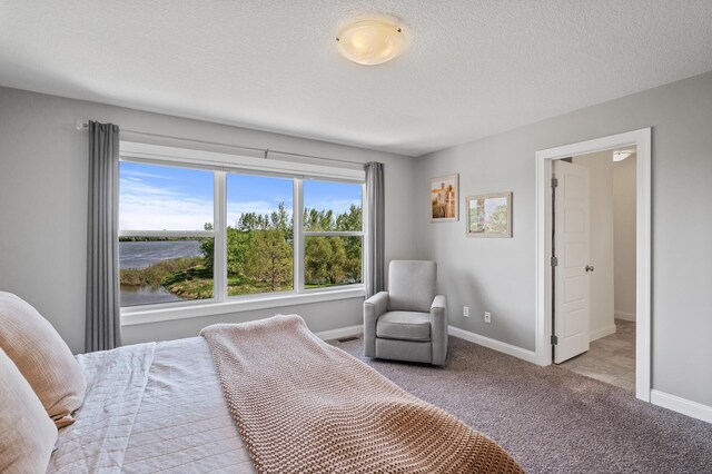 6644 Lamplight Dr, Albertville, MN 55301 - carpeted bedroom featuring baseboards and a textured ceiling