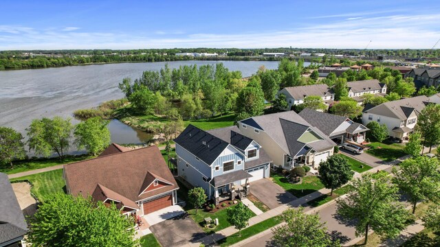 6644 Lamplight Dr, Albertville, MN 55301 - aerial view of residential area with a large body of water