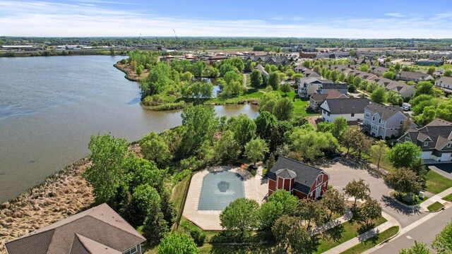 6644 Lamplight Dr, Albertville, MN 55301 - aerial perspective of suburban area with a large body of water