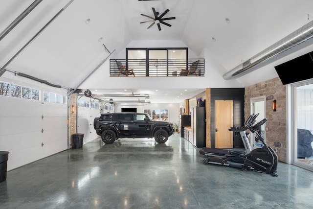 4898 County Road 6, Independence, MN 55359 - garage with a ceiling fan