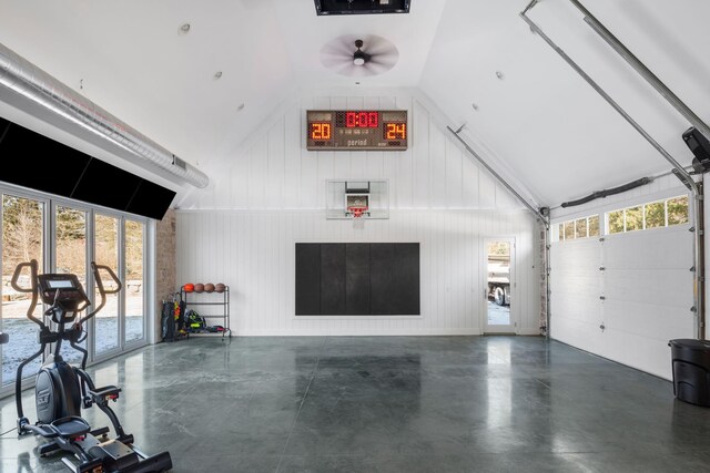 4898 County Road 6, Independence, MN 55359 - garage featuring ceiling fan
