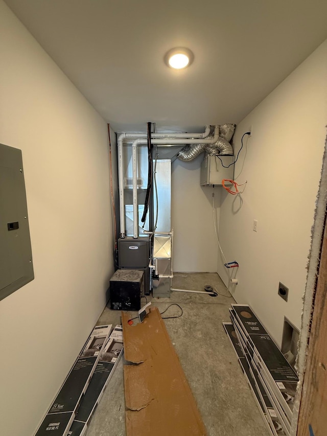 6809 Hamilton Park NW Unit 11, Bemidji, MN 56601 - basement with electric panel and heating unit