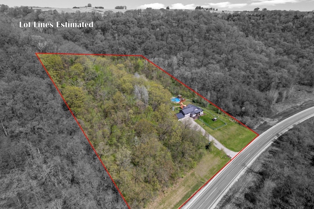 23677 County Road 23, Winona, MN 55987 - view of property location with a forest and property boundaries highlighted
