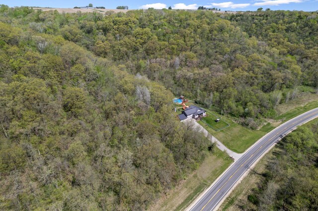 23677 County Road 23, Winona, MN 55987 - aerial view of property's location featuring a heavily wooded area