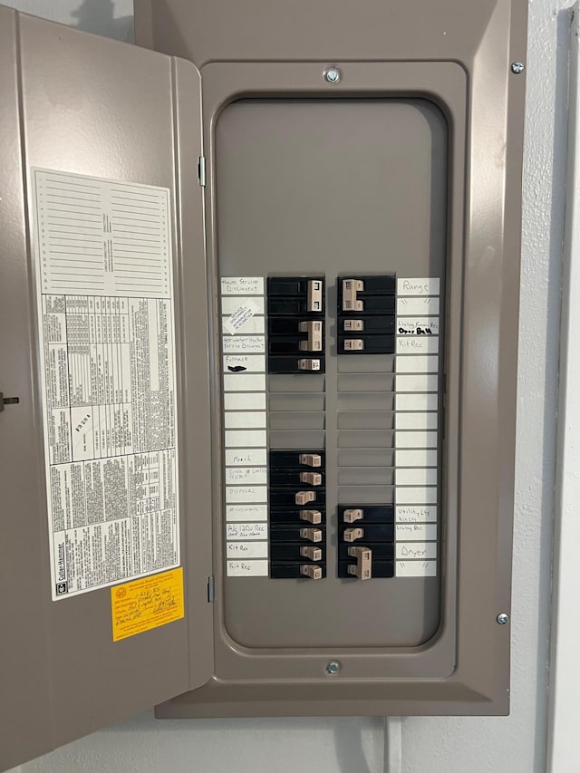 utility room featuring electric panel