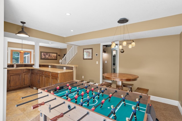 2209 Indian Rd W, Minnetonka, MN 55305 - game room with baseboards and recessed lighting