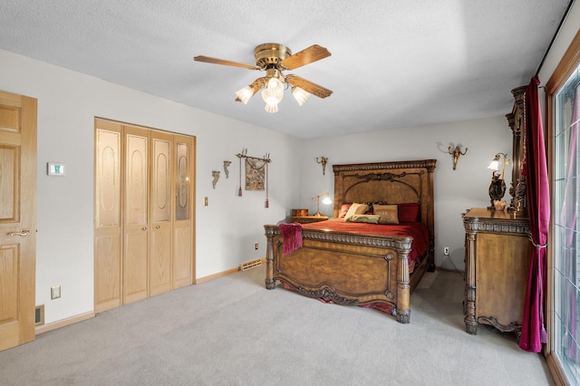 2209 Indian Rd W, Minnetonka, MN 55305 - carpeted bedroom with ceiling fan, a closet, and baseboards