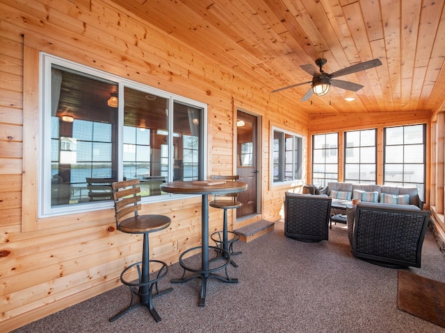 view of sunroom / solarium