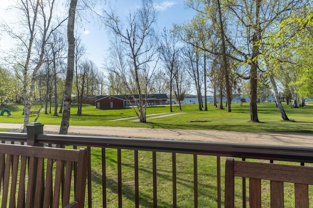 21588 Gull Lake Loop Rd NE Unit 83, Hagali Twp, MN 56683 - view of green lawn with a water view