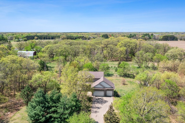 25100 Lincoln Dr NE, Athens Twp, MN 55040 - view from above of property featuring a heavily wooded area