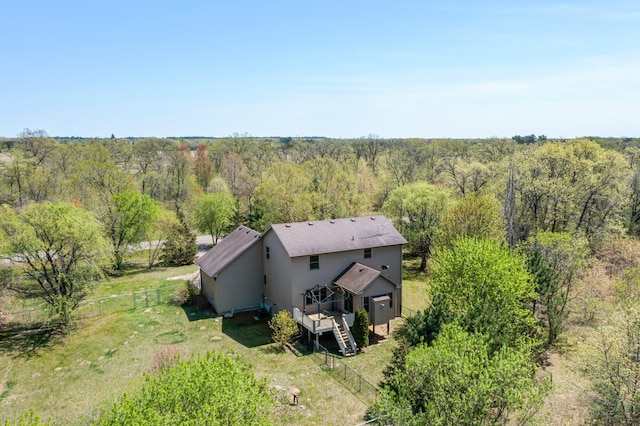 25100 Lincoln Dr NE, Athens Twp, MN 55040 - aerial view of property and surrounding area featuring a forest