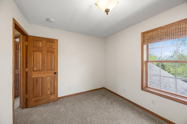 25100 Lincoln Dr NE, Athens Twp, MN 55040 - carpeted spare room with a smoke detector, baseboards, and a textured ceiling