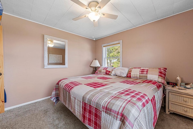 17055 Dickenson Ln, Waterville, MN 56096 - carpeted bedroom featuring a ceiling fan and baseboards