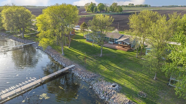 17055 Dickenson Ln, Waterville, MN 56096 - aerial view of property and surrounding area featuring a nearby body of water