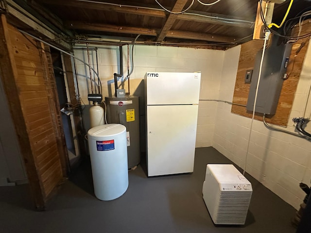 403 7th St N, Kerkhoven, MN 56252 - utility room with water heater and electric panel