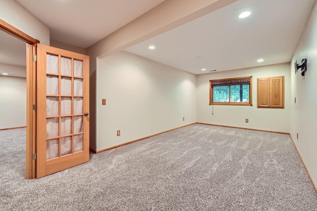 58 Garden Dr, Burnsville, MN 55337 - carpeted spare room with baseboards and recessed lighting