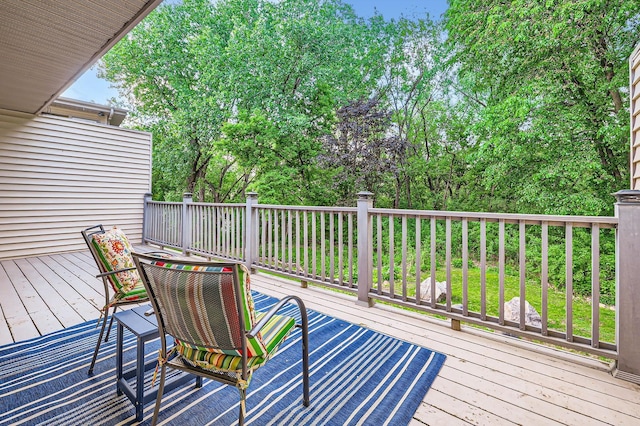 58 Garden Dr, Burnsville, MN 55337 - view of wooden deck