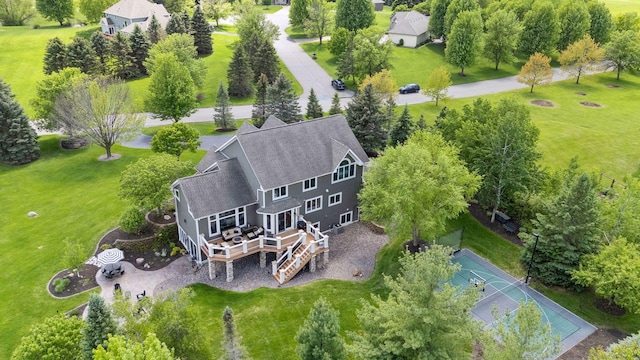 19820 Schutte Farm Rd, Corcoran, MN 55340 - aerial view of property and surrounding area featuring a tree filled landscape