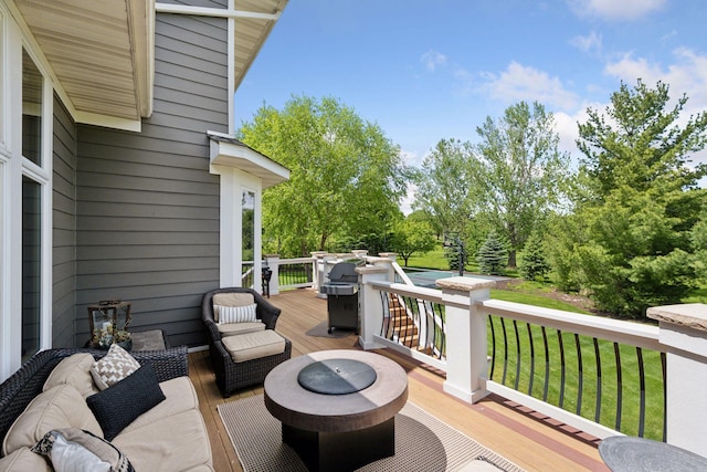 19820 Schutte Farm Rd, Corcoran, MN 55340 - wooden deck featuring a lawn