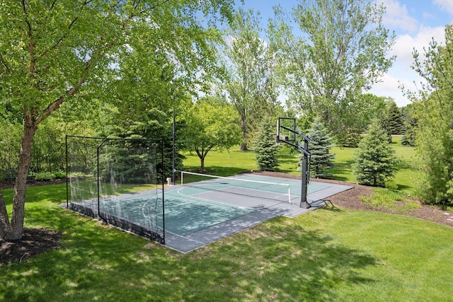 19820 Schutte Farm Rd, Corcoran, MN 55340 - view of sport court with community basketball court and a yard